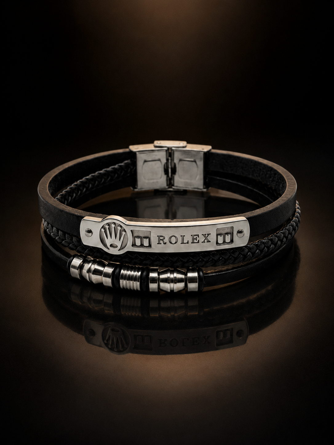Luxury Stainless Steel Bracelet – Blue & Gold Premium Men's Bracelet