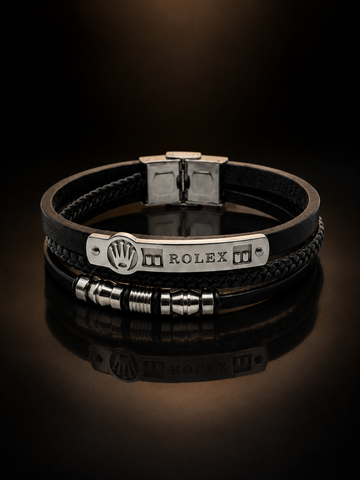Luxury Stainless Steel Bracelet – Blue & Gold Premium Men's Bracelet