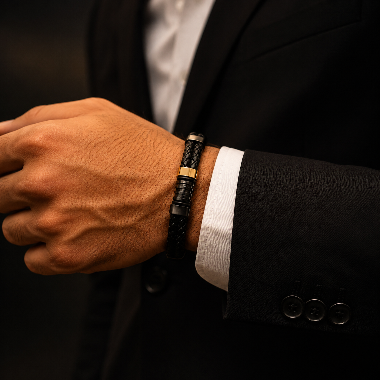 Eclipse Leather Bracelet